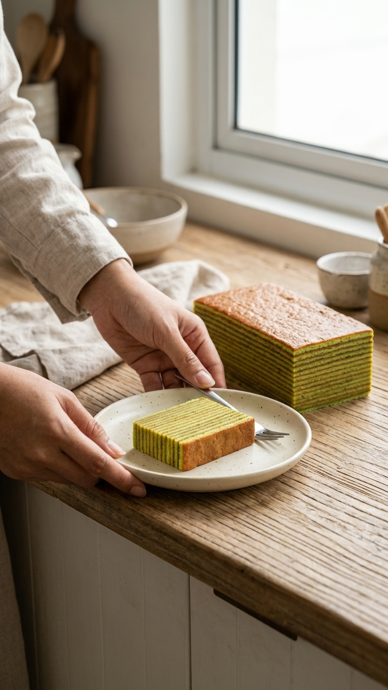 DH Bakery Layer Cake 3×200g – pandan flavour, Halal certified