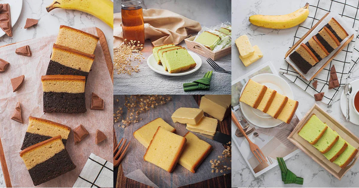 DH Bakery Butter Cake Slice – Chocolate Banana flavour, Halal certified”
