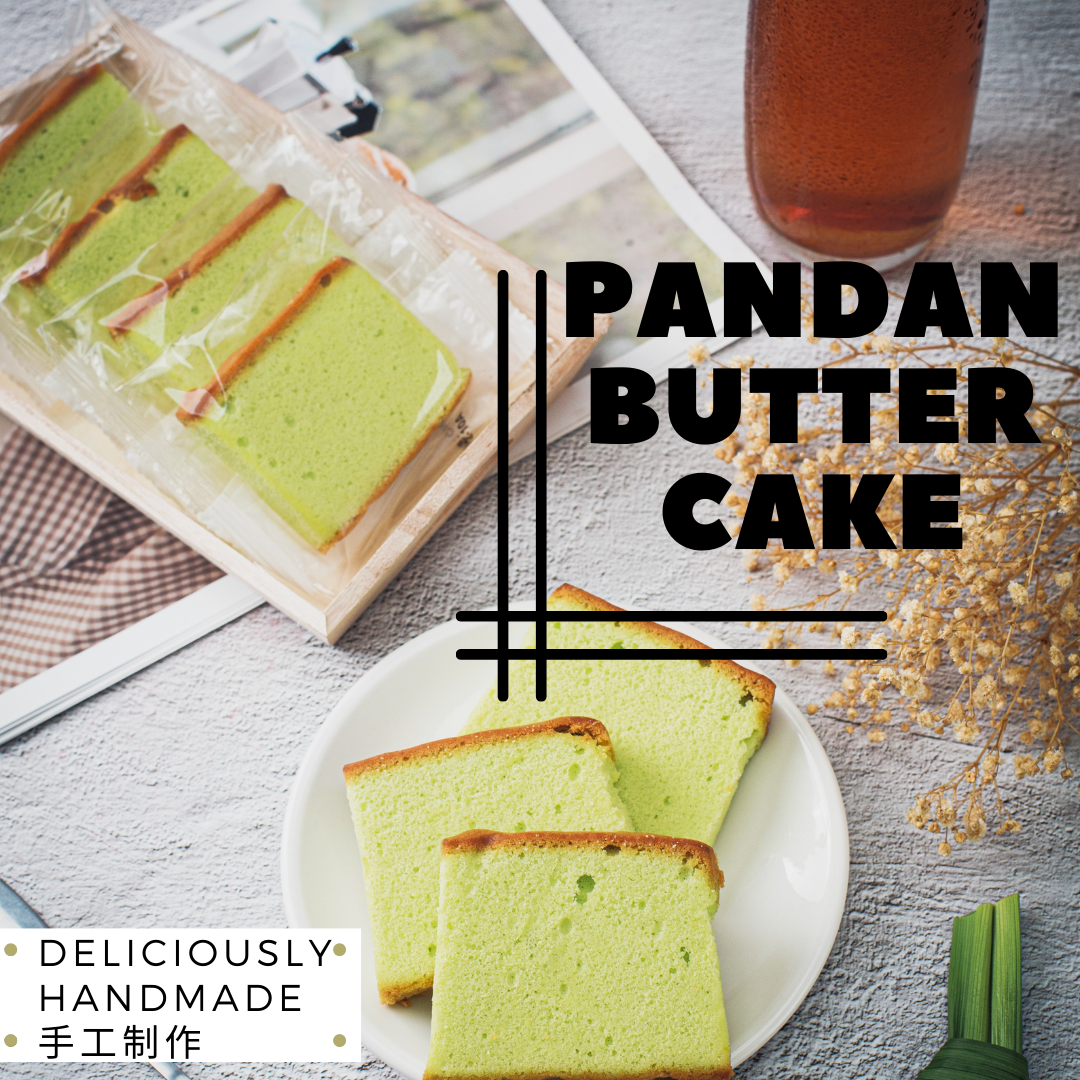 “DH Bakery Butter Cake Slice- Butter Pandan flavour, Halal certified”