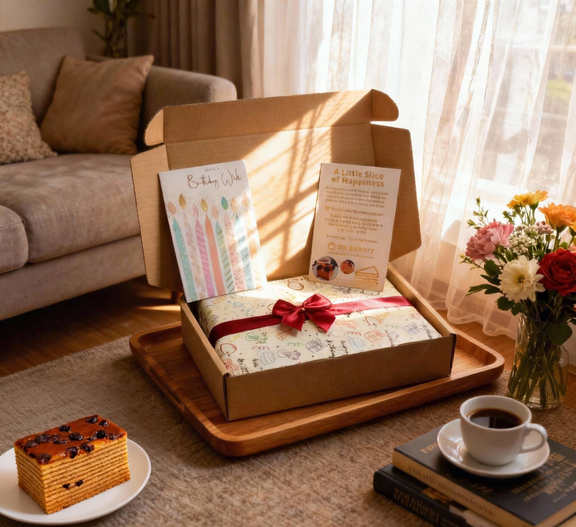 DH Bakery Layer Cake Gift Pack – 3×200g, Halal certified festive gift