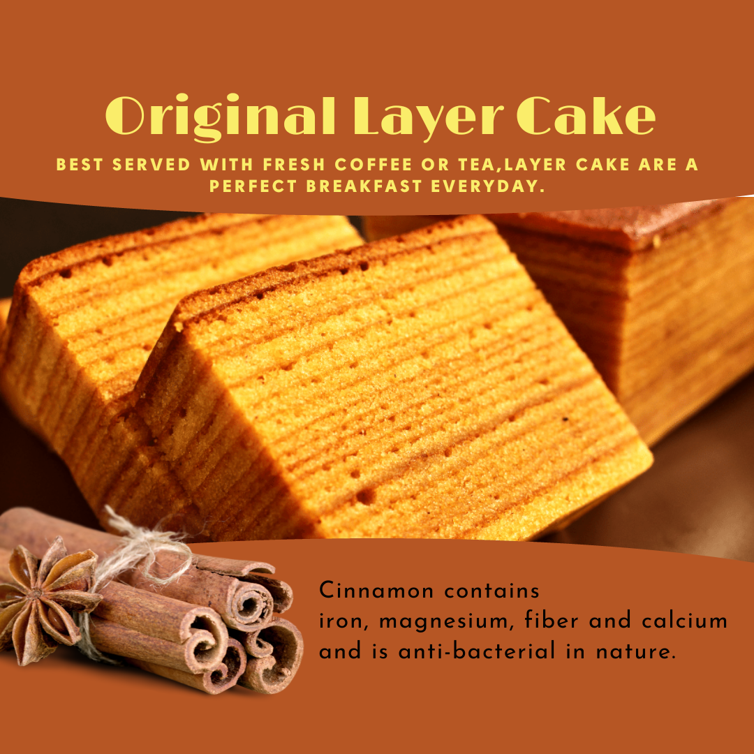 DH Bakery Layer Cake 3×200g – Original flavour, Halal certified