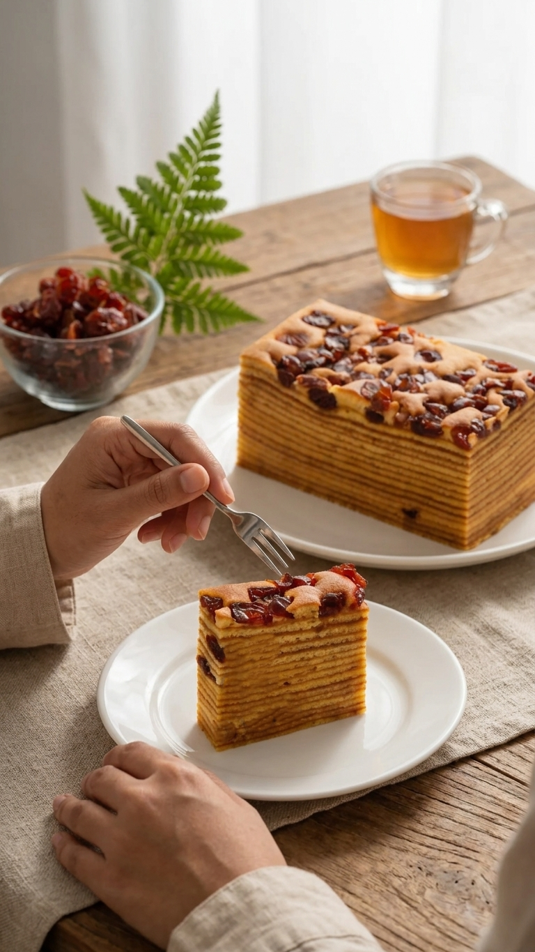 DH Bakery Layer Cake 3×200g – cranberry topping, Halal certified